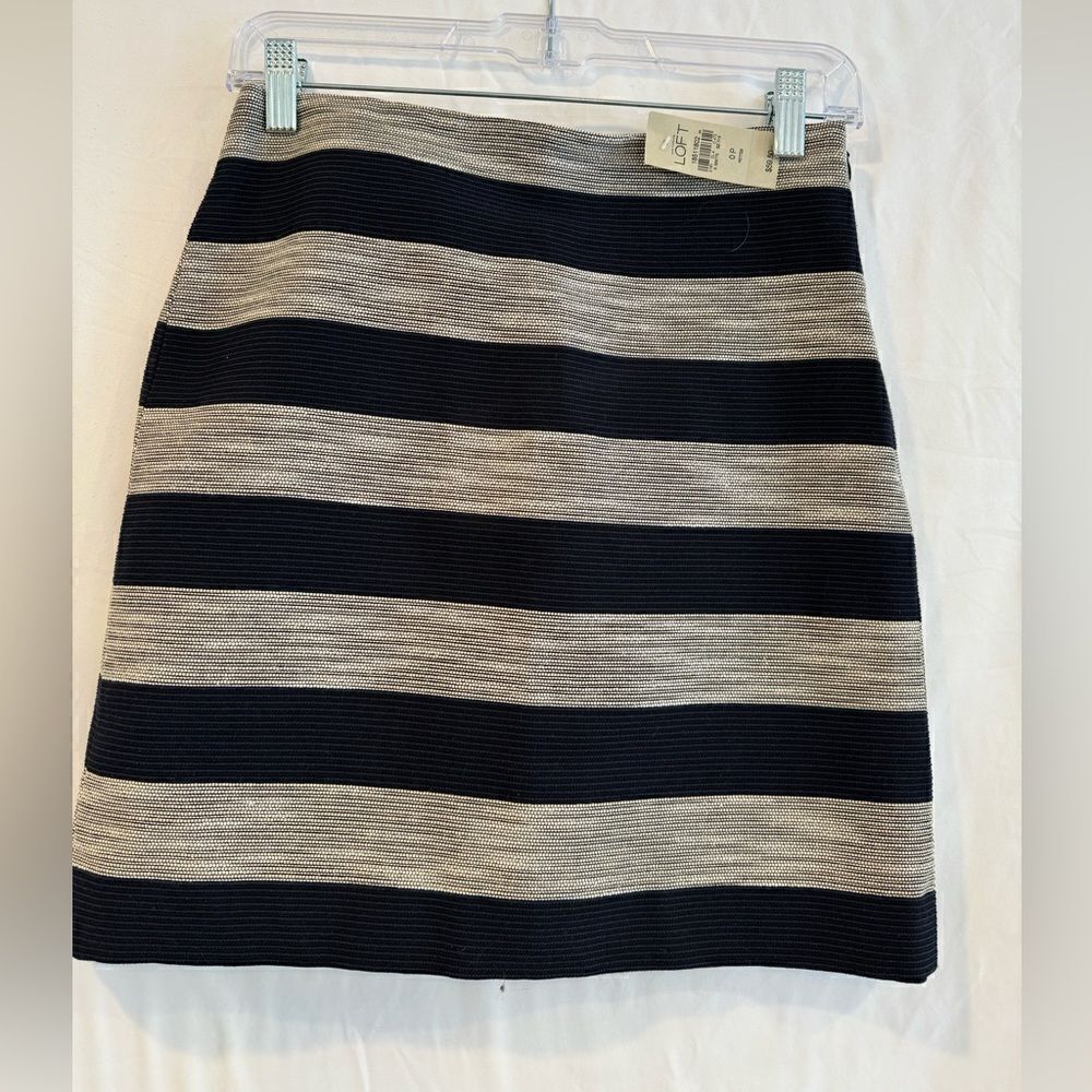 NWT Ann Taylor Loft Striped Pencil Skirt